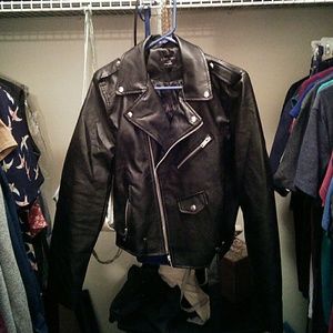 NWOT Vegan Leather Moto Jacket